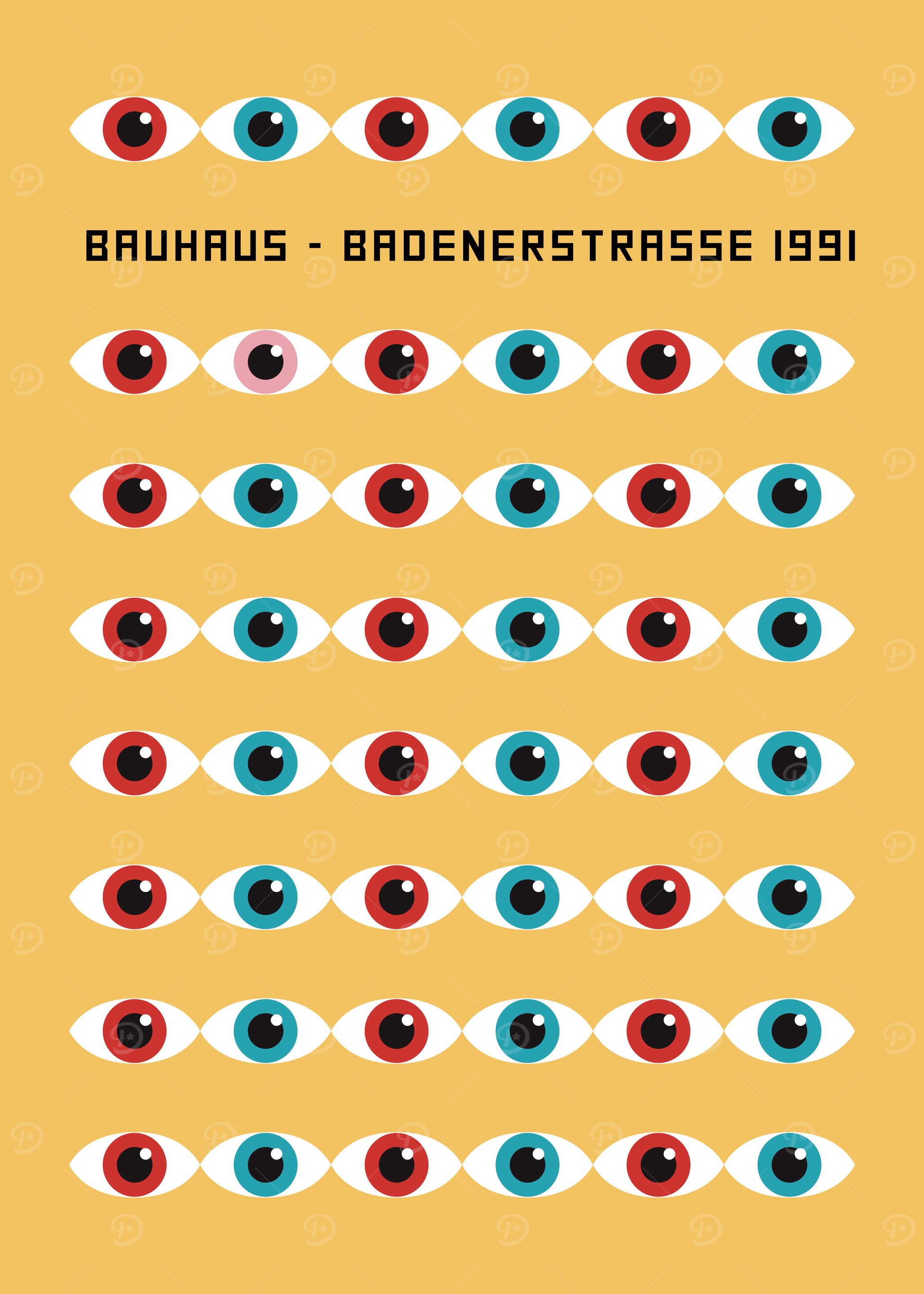 Bauhaus Eyes Pattern