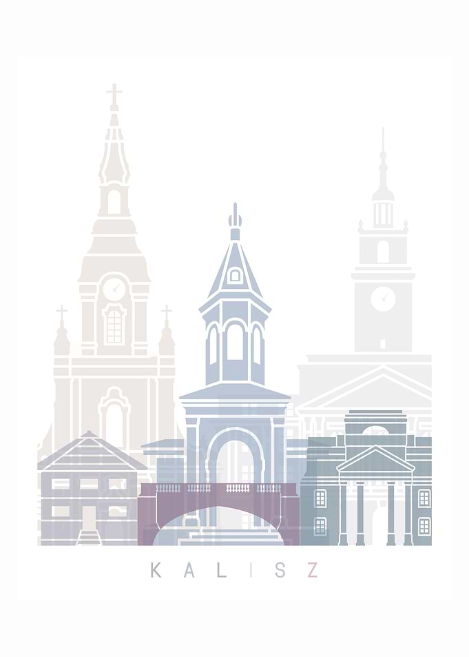 KALISZ SKYLINE POSTER