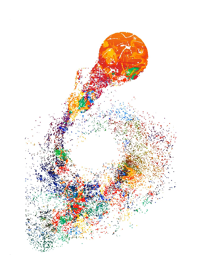 Watercolors Basketball