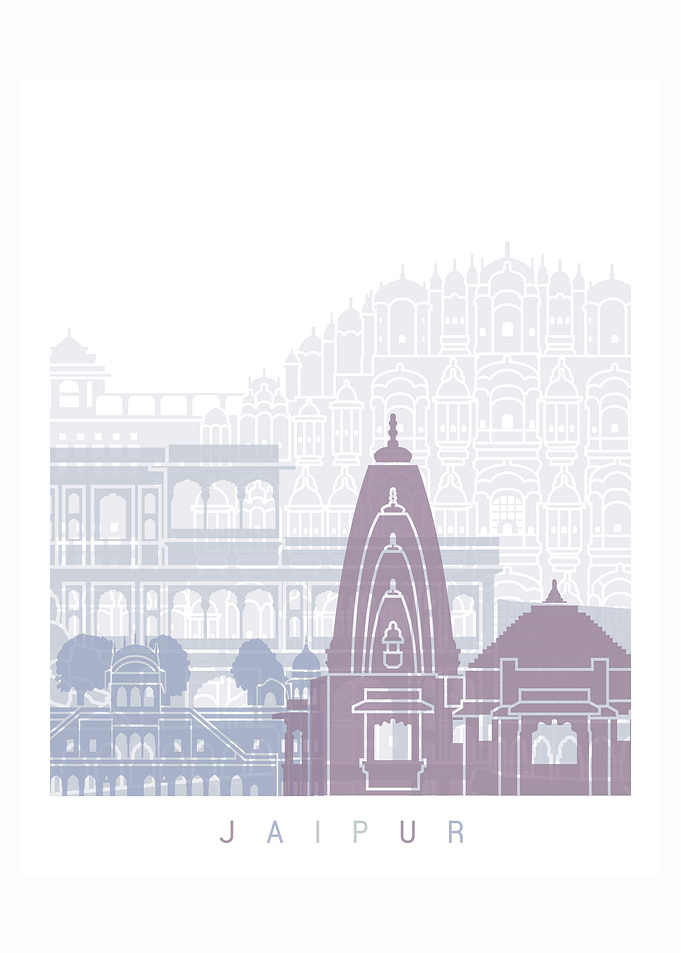 JAIPUR SKYLINE POSTER