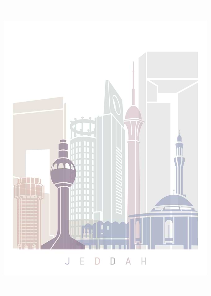 JEDDAH SKYLINE POSTER