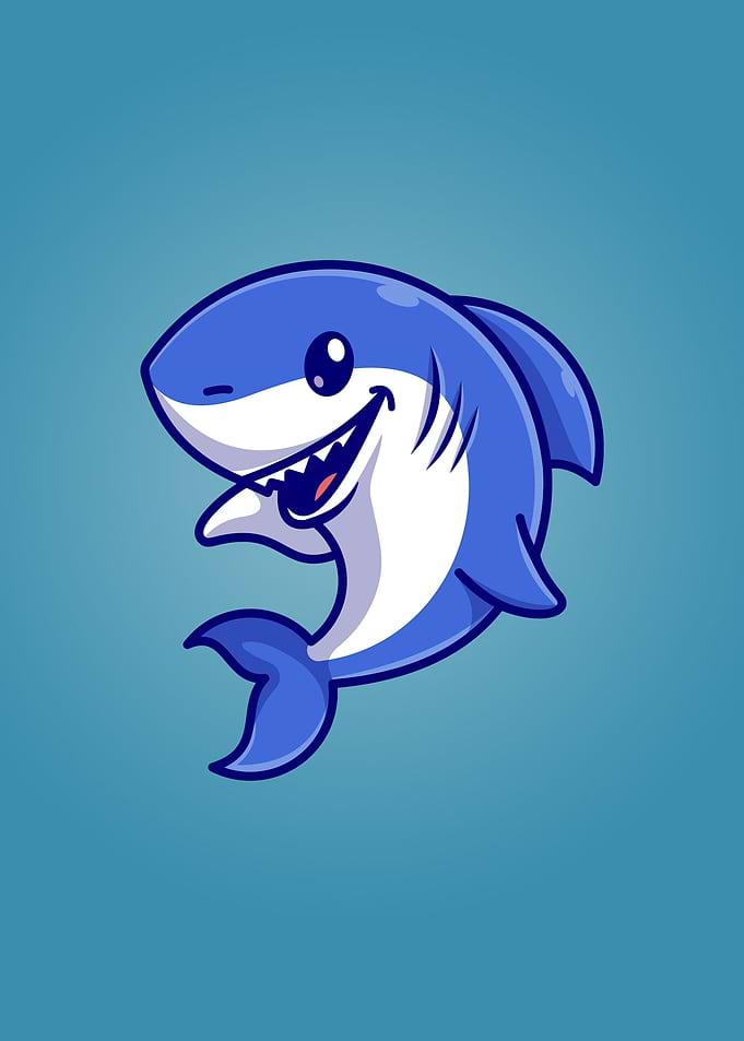 Cute baby shark