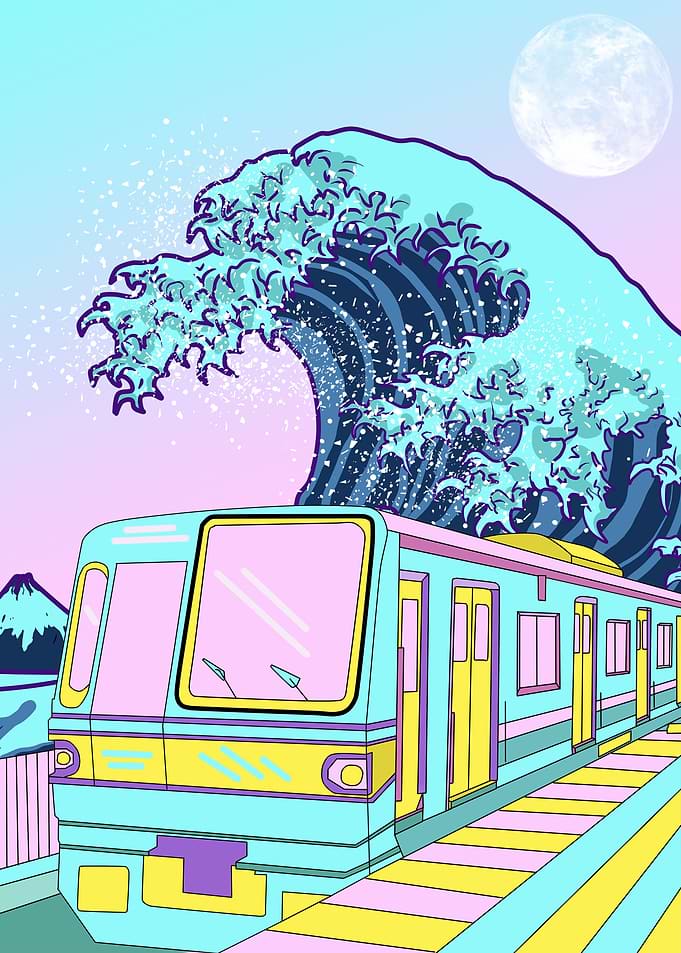 crazy train aesthetic