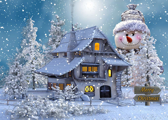 Winter Snow Christmas kids