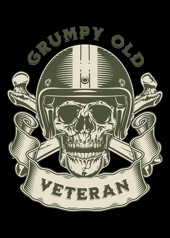 Grumpy Old Veteran BLACK