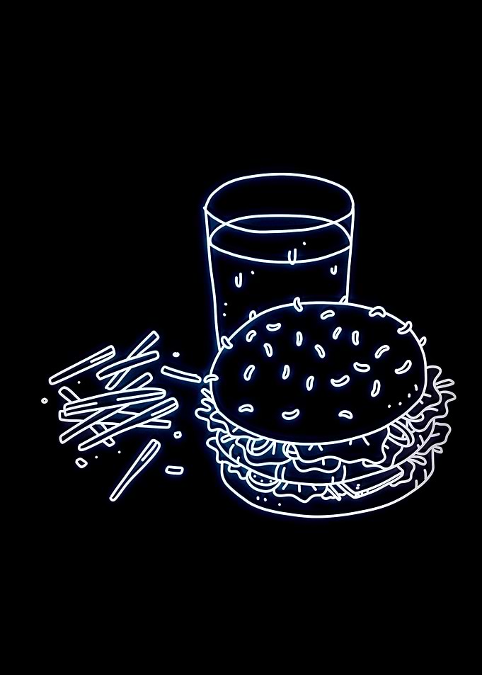 burger neon