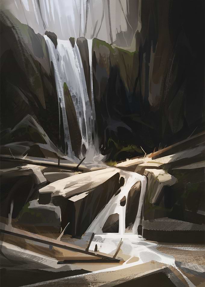 Forest painting