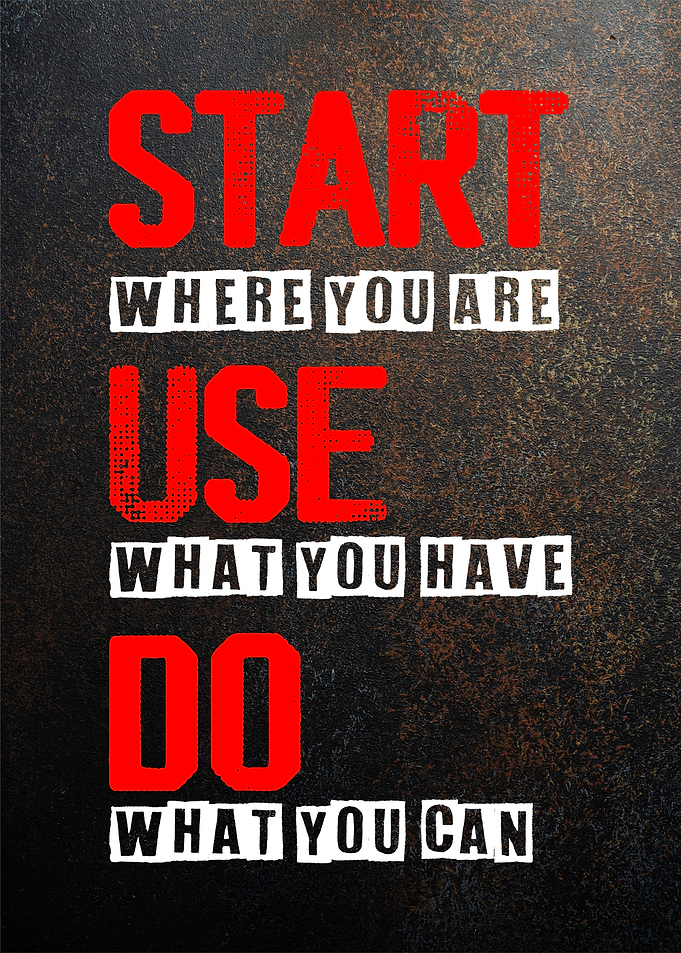 motivational text art