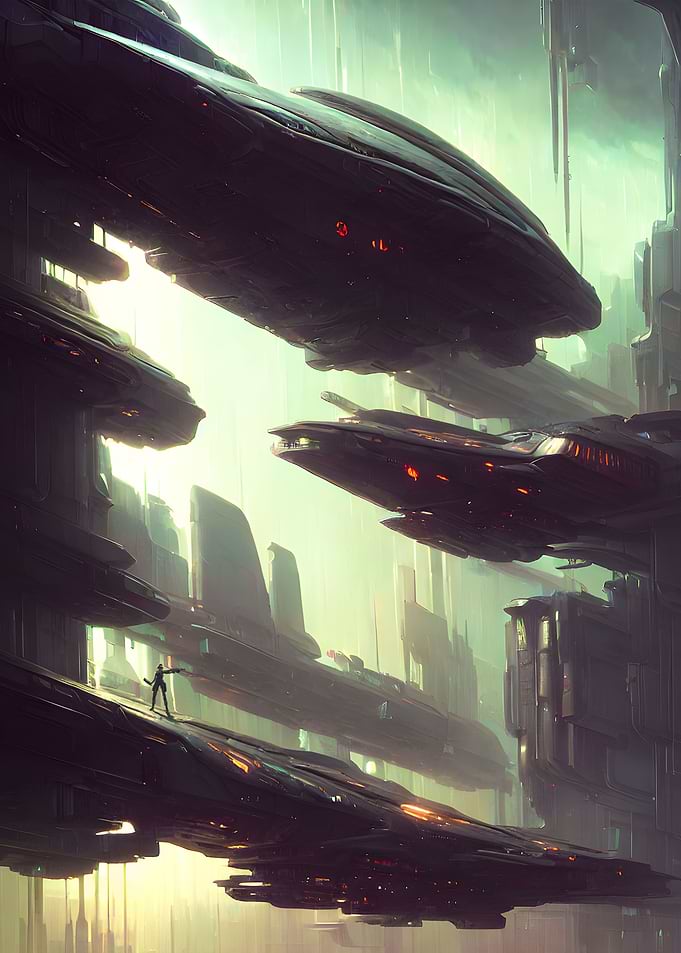 Cyberpunk Mother Ships