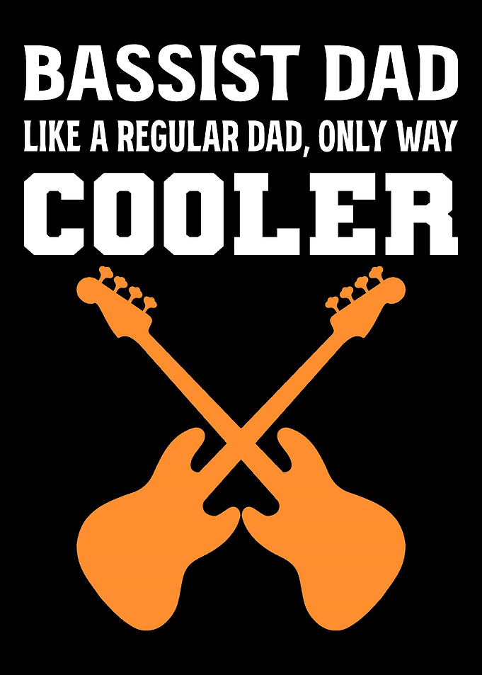 Bassist Dad Music Lover Gi