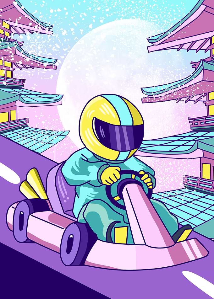 race in japanese city pop