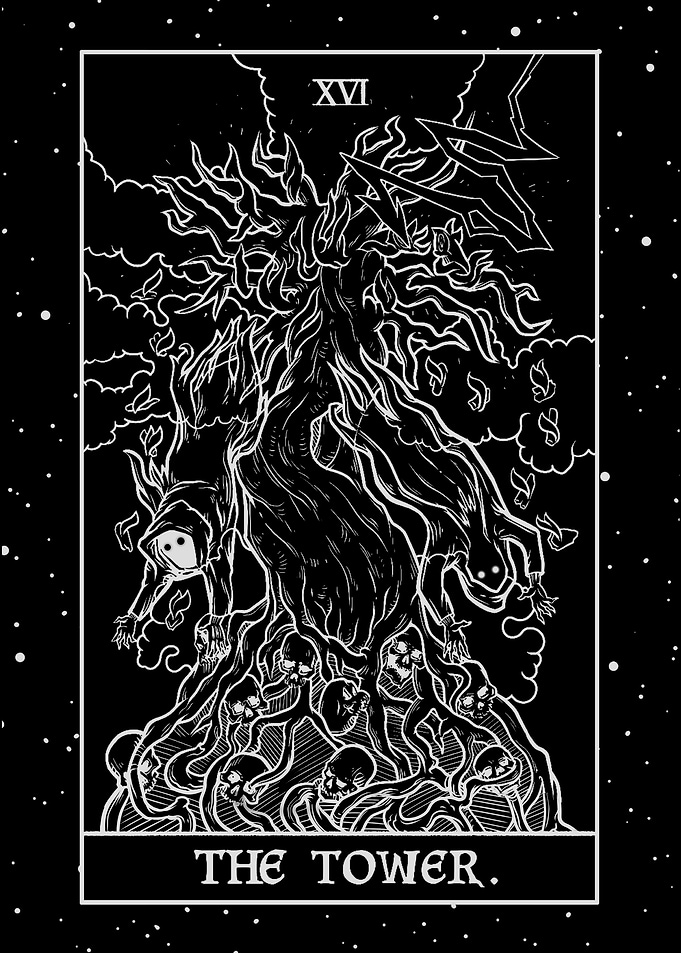 The Tower Tarot Shadow