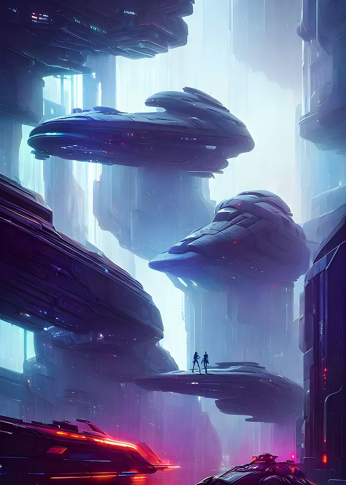 Futuristic Scifi Spaceship