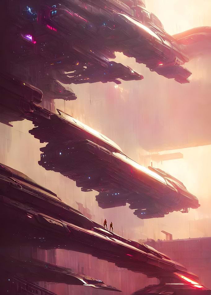 Futuristic Scifi Spaceship