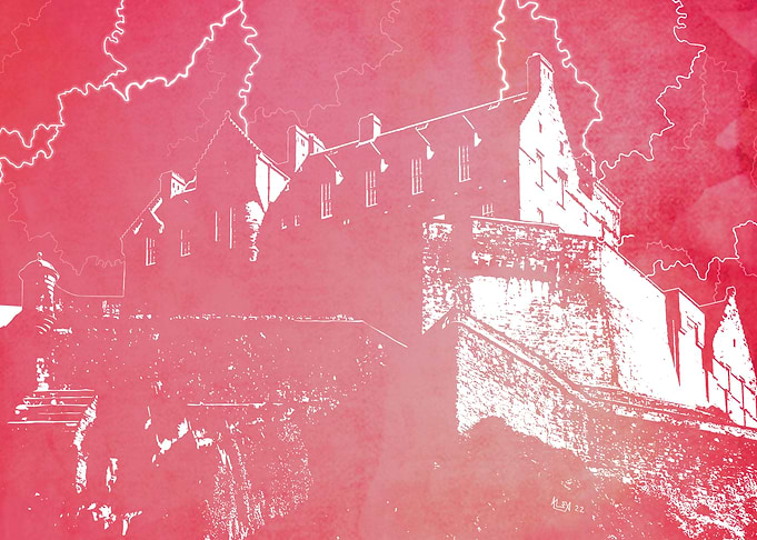 Edinburgh Castle - Red