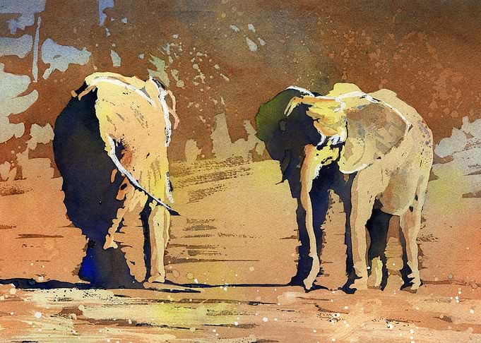Elephant painting art