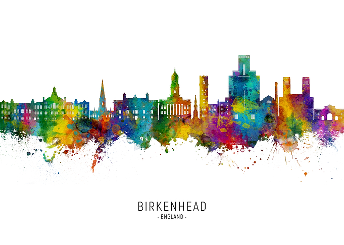 Birkenhead Skyline England
