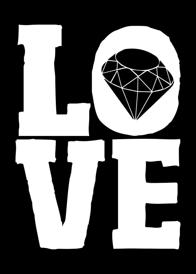 Jewelry Love Diamond Stone