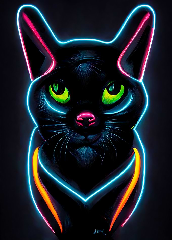 Neon Cat