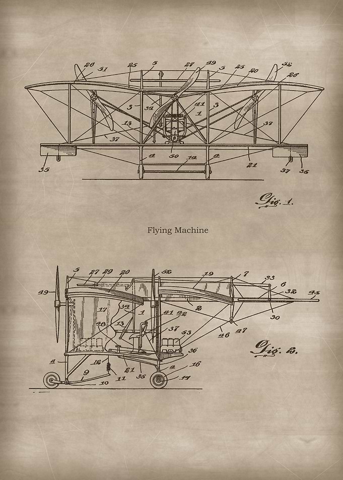 Vintage Flying Machine 3