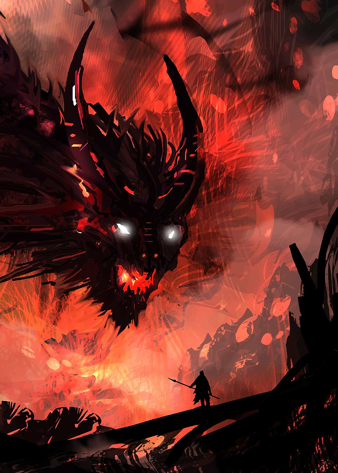 Dragon vs hero monster