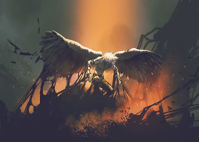 Resurrection of wings man