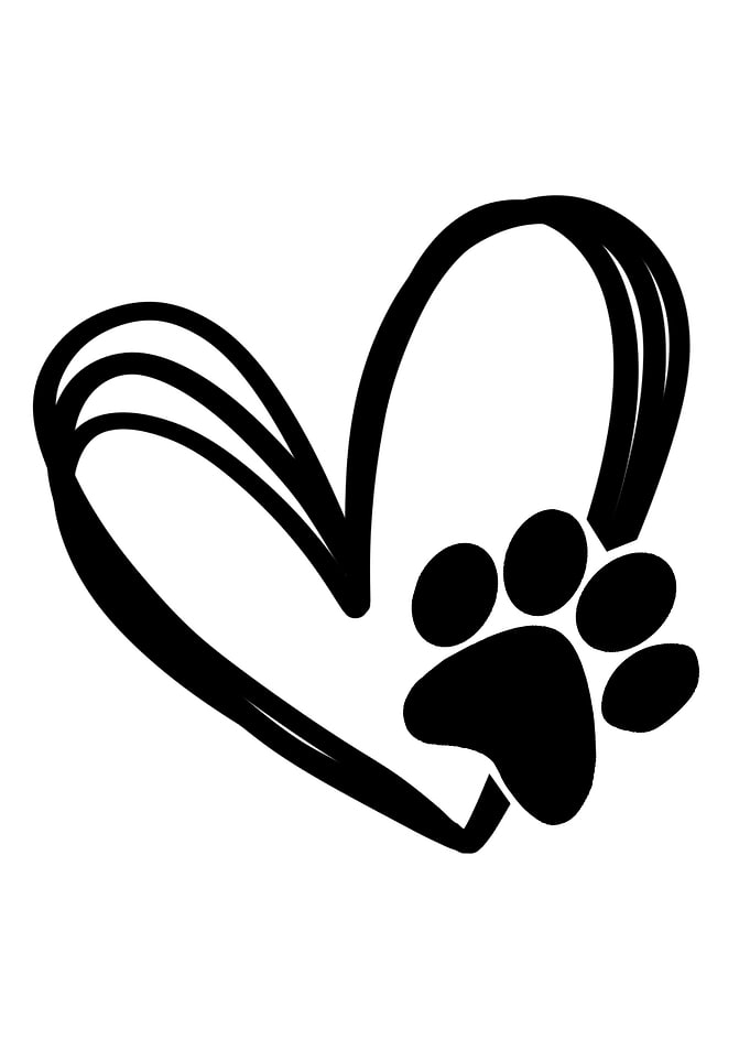 Love Paw Print Pet Lovers