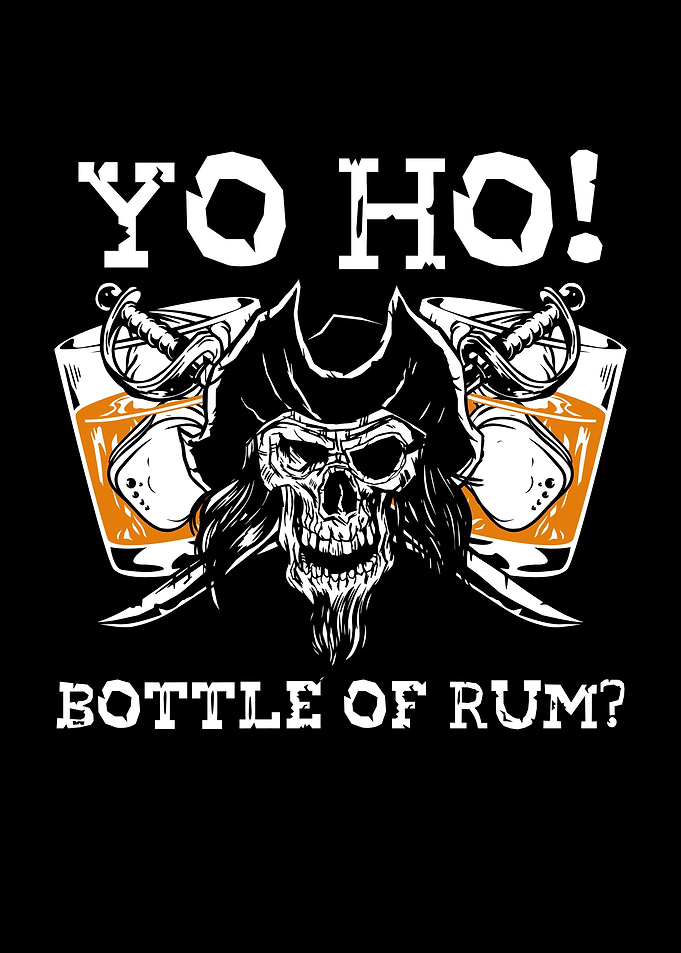 Yo ho bottle of rum