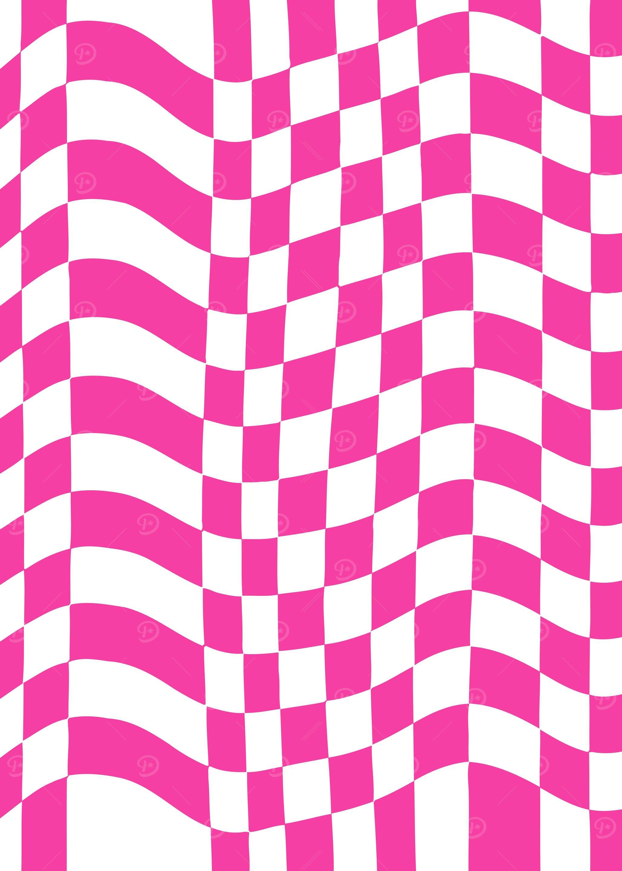 Bright Pink Checkered Warp