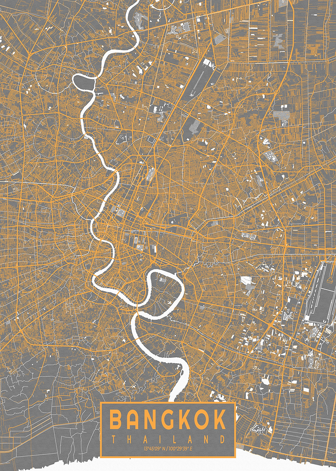 Bangkok City Map Bauhaus