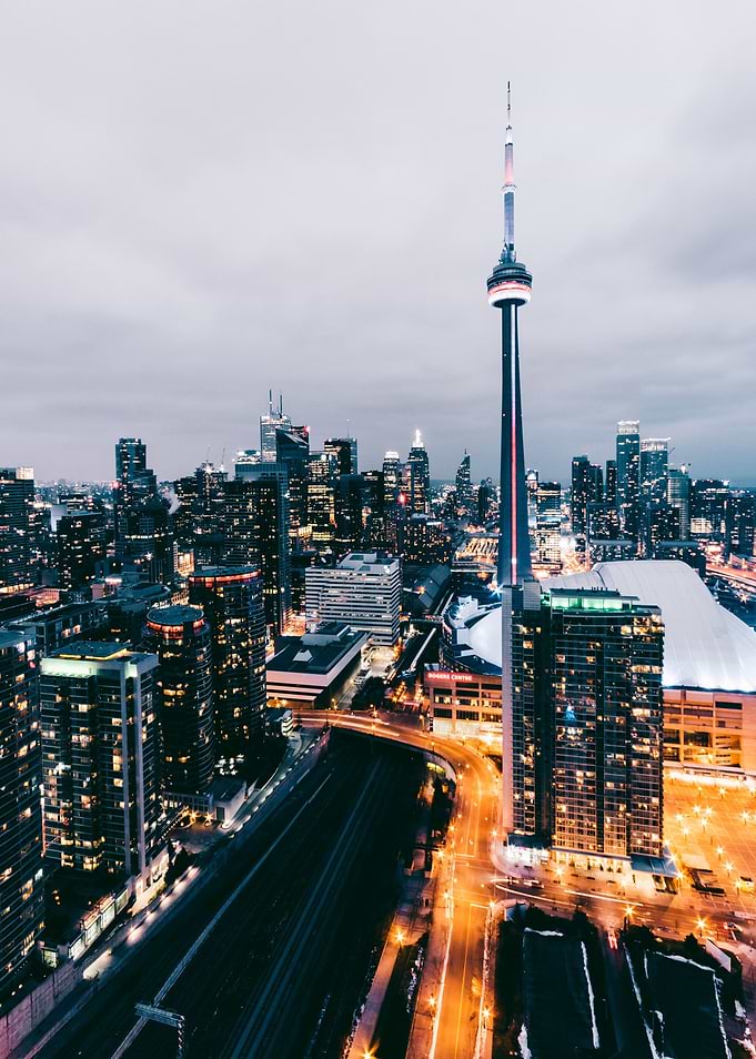 CN Tower at Sunset
