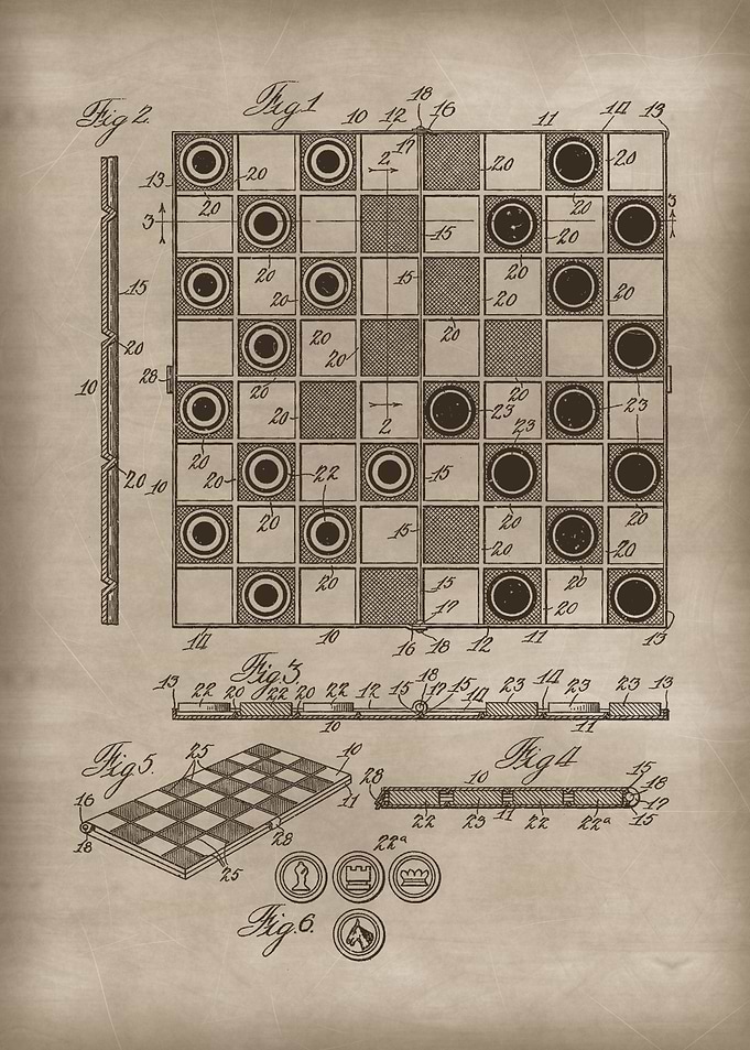 Vintage Chessboard