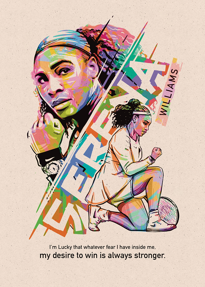 Serena Williams Popart