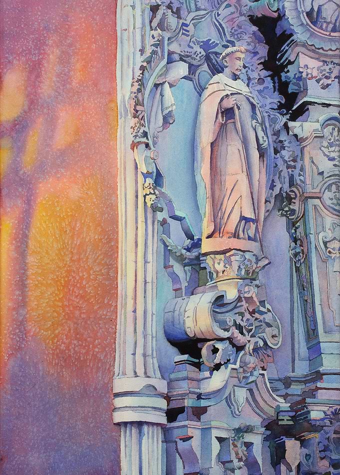 Mexican church statue