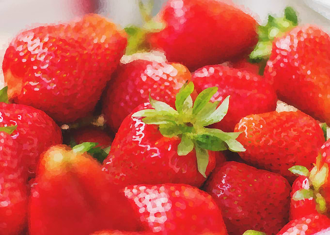 red strawberries