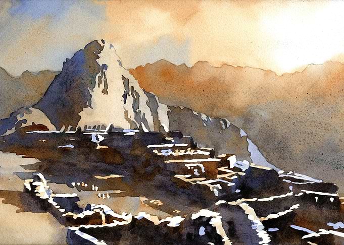 Machu Picchu Peru art