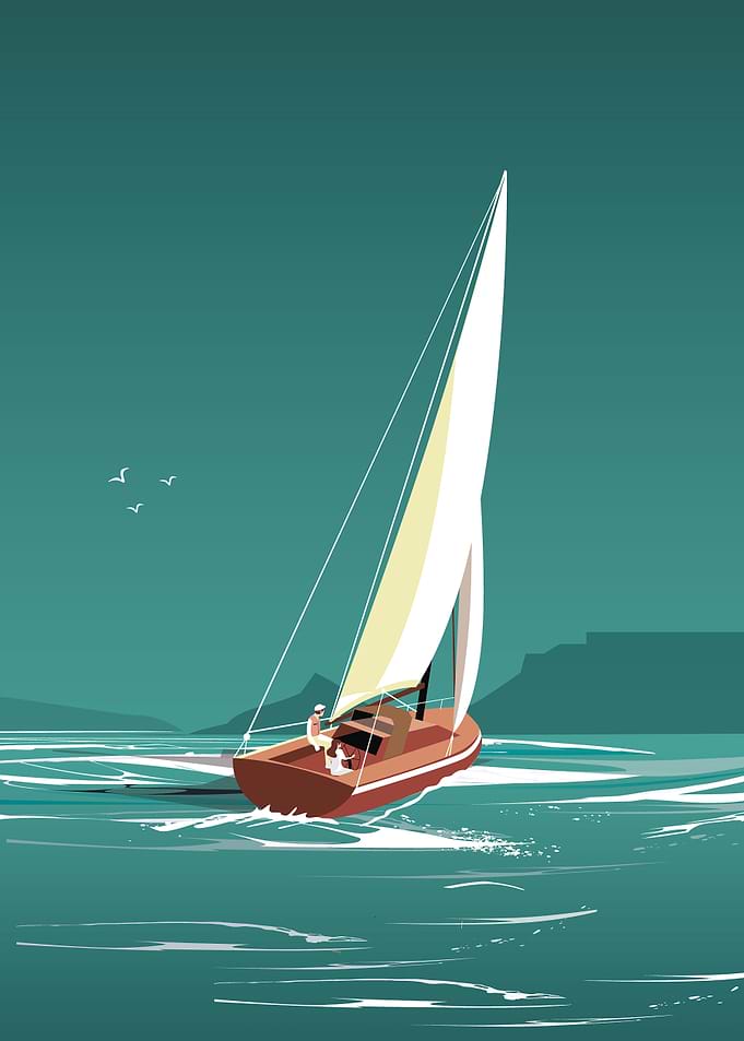 SailingboatNavy Blue post