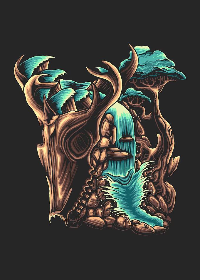 Natural Waterfall