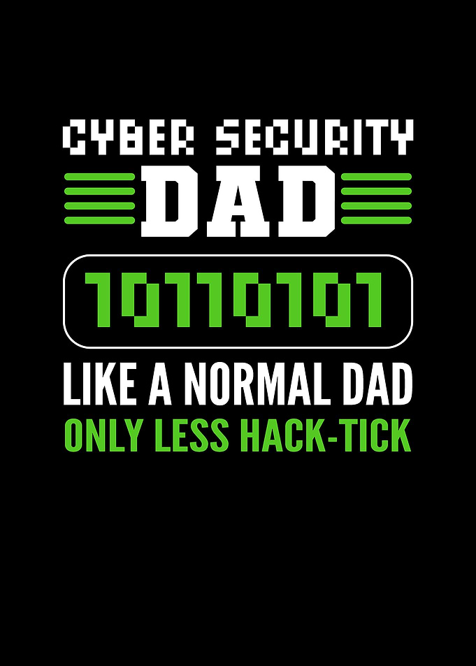 Cyber Security Dad White