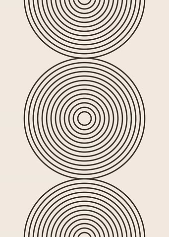 Boho Geometric Line Cirlce