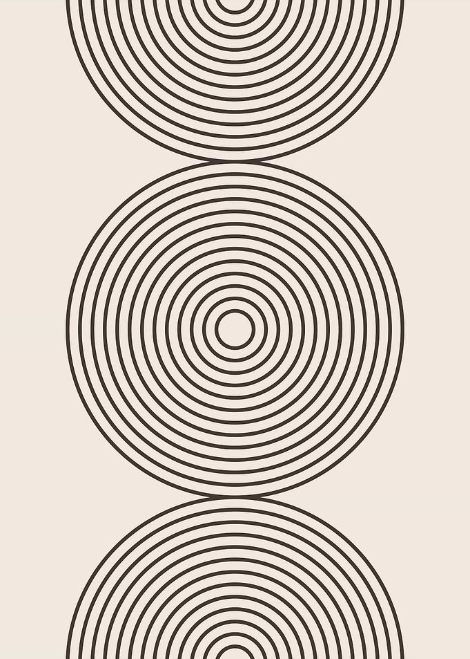 Boho Geometric Line Cirlce