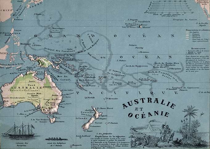 Relief map of Australia