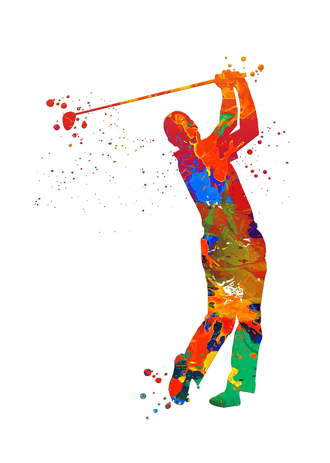Watercolor Golf