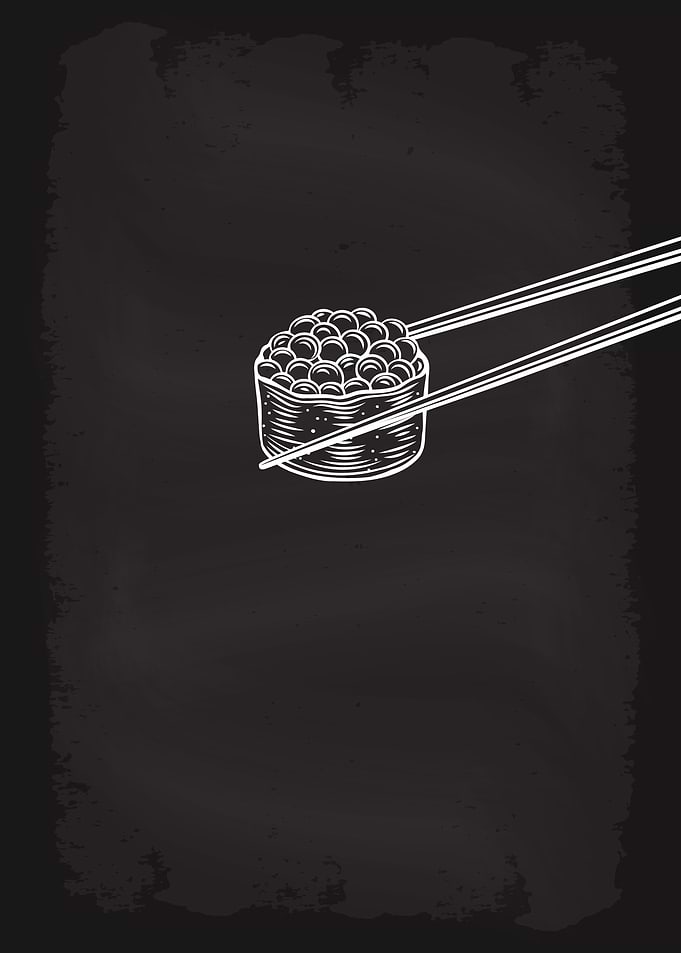 Sushi Menu Blackboard