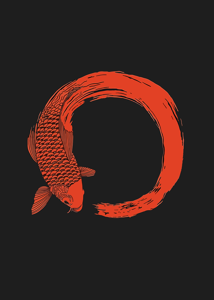 Red circle fish