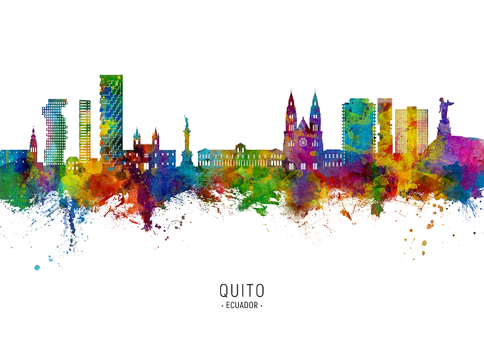 Quito Skyline Ecuador