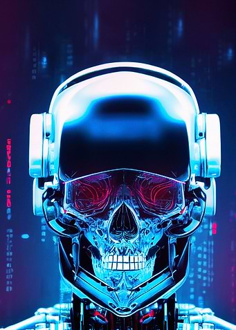 Glass skull robot