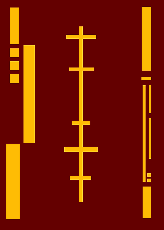 red minimalism road
