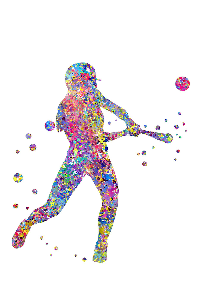 Girl baseball softball