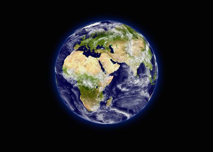 globe of world map